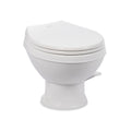 White Dometic 401 Essential RV Toilet - Side View | United RV Parts