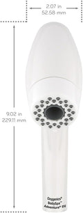 White RV Shower Head Dimensions - Technical Measurements Detail | United RV Parts