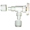 White Plastic Flair-It 90 Degree Stop Valve - Exploded View | United RV Parts