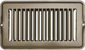 Brown Metal RV Floor Register 4x8 - Top View | United RV Parts