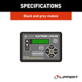 Black Grey Lippert Electronic Leveling Touchpad 421484 - Product Specification | United RV Parts