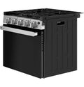 Black Stainless Steel Drop-In Gas Range - Three Quarter View | United RV Parts