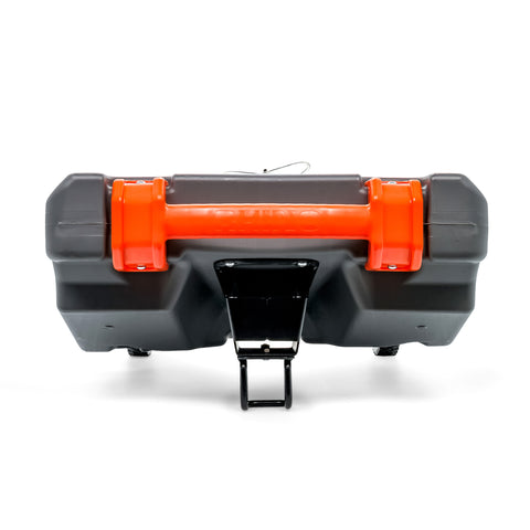 Camco Rhino 36 Gallon RV Tote Tank - Back View with Orange Tow Handle | United RV Parts