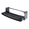 Black Steel Lippert 24-Inch Radius Single Manual RV Entry Step - Angled View | United RV Parts