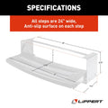 Lippert 432678 Radius Single RV Step Specifications - 24-Inch Wide Anti-Slip Diagram | United RV Parts