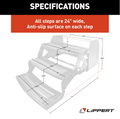 RV Step Specifications Diagram 24 Wide Anti-Slip Surface - Technical View | United RV Parts