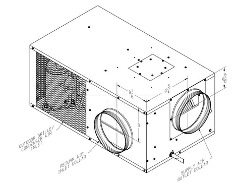 Coleman Mach Park PAC 36413-012 Installation Diagram - Technical Drawing | United RV Parts