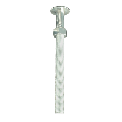 Silver Threaded Screw Spindle Assembly for RV Stacker Jack - Close-Up Detail | United RV Parts