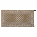 Beige Polypropylene Vineyard Pattern Patio Mat - Full View | United RV Parts