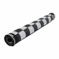 Black & White Woven Polypropylene RV Patio Mat - Rolled for Storage | United RV Parts