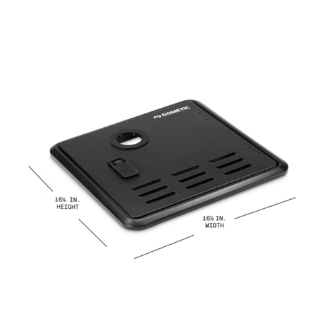 Dometic | Tankless Water Heater Small Door Kit - Fits Dometic 60K Tankless Water Heater | 9630002212 | WH-TL-SD-BA | 16 1/8" × 16 1/8" | Black