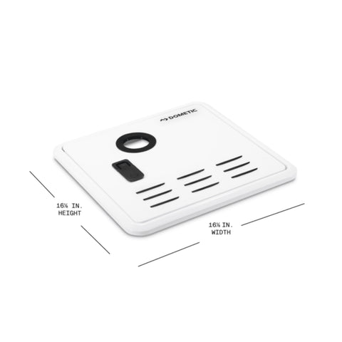 Dometic | Tankless Water Heater Small Door Kit - Fits Dometic 60K Tankless Water Heater | 9630002211 | WH-TL-SD-WA | 16 1/8" × 16 1/8" | White