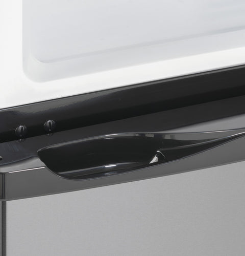 Black Handle Detail on GE RV Refrigerator Door | United RV Parts