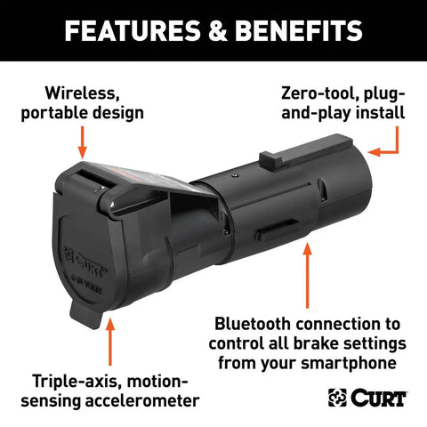 Curt Echo 51180 Features Diagram - Technical Specifications | United RV Parts