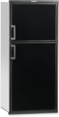 Dometic DM2672 6 Cu Ft RV Refrigerator with Black Door Panels - Full Front View | United RV Parts