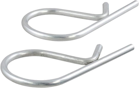Curt 17201 Galvanized Steel R-Clip Retaining Pins for Trailer Sway Control Ball - Close-Up Detail | United RV Parts