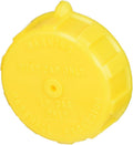 Marshall Excelsior ME109 Yellow Plastic LP Gas Dust Cap - Angled Front View | United RV Parts