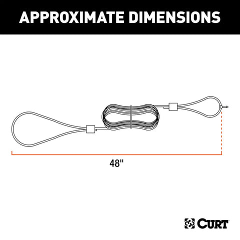Curt | Cable de seguridad desprendible | 52020