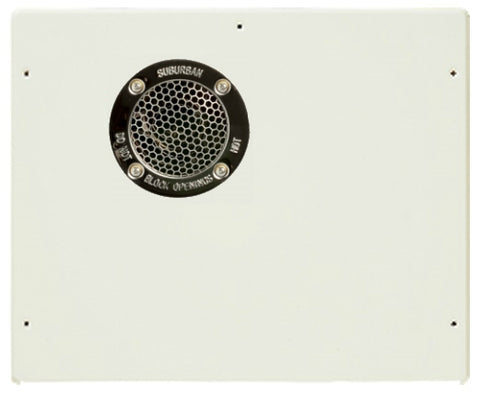 White Steel RV Water Heater Access Door - Front View | United RV Parts