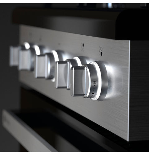 GE Profile PLS624RTSS LP Gas Range - Stainless Steel Control Knobs Close-Up | United RV Parts