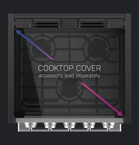 Black Gas Cooktop Burner Layout - Top View Detail | United RV Parts