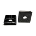Black RV Bumper Cap Interior Grid Detail and Vented Hole - Camco 40303 Bottom View | United RV Parts