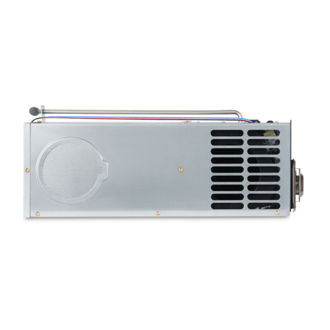 Silver Dometic DFMDH25121 25000 BTU LP Gas RV Furnace - Side Profile | United RV Parts