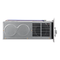 Silver Dometic DFMDH30111 Medium RV Furnace with Vent Grille - Side Profile View | United RV Parts