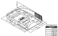 Coleman Mach 8 Plus Roughneck RV Air Conditioner Dimension Diagram - 41.10x28.40x8.25in | United RV Parts