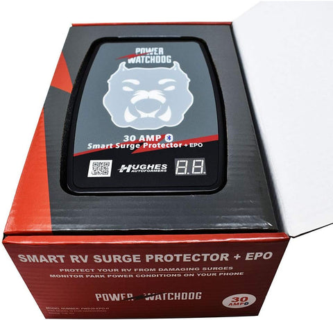 Hughes Auto PWD30-EPO-H RV Surge Protector - Product in Box | United RV Parts
