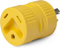 Yellow Marinco 20 Amp RV Generator Adapter - Female Receptacle End Detail | United RV Parts