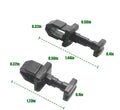 RV Designer E377 Refrigerator Latch with Dimensions 1.44in x 0.56in - Size Detail | United RV Parts
