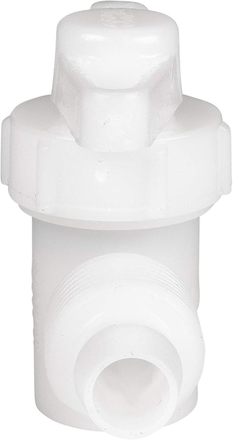 White Plastic PEX Valve Internal Assembly - Sectional View | United RV Parts