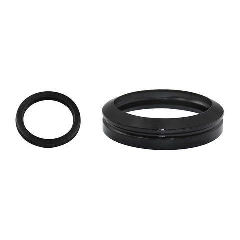 Black Rubber Toilet Seals - Size Comparison Detail | United RV Parts