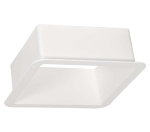White Plastic MaxxAir Roof Vent Trim Ring - Angled View | United RV Parts