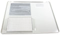White Metal RV Water Heater Access Door - Interior View with Instructions | United RV Parts