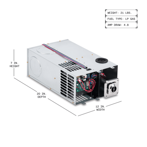 Dometic DFSDH20111 18000 BTU RV Furnace Dimensions 7x12x20 In LP Gas 21 Lbs | United RV Parts