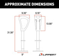 Lippert Smart Jack 643589 Dimensions Chart - Technical Specifications | United RV Parts