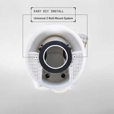 Dometic 400 Toilet Bottom View - 2-Bolt Mount Installation System | United RV Parts