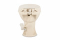 Bone Dometic 400 RV Toilet Rear Water Inlet and Flush Valve Detail - Back View | United RV Parts