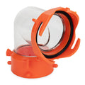 Clear Polyolefin 90 Degree Sewer Hose Fitting - Assembled Side View | United RV Parts
