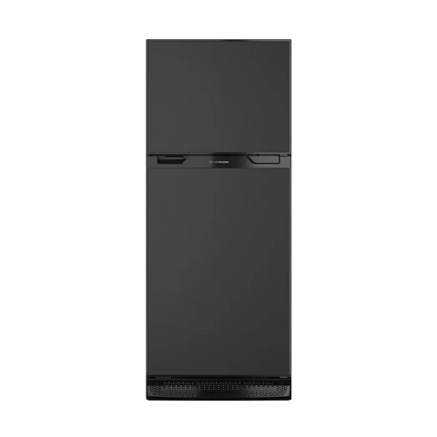 Black Furrion Arctic 12V RV Refrigerator FCR10DCGTA-BL 10 Cu Ft - Front View | United RV Parts