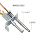 RV Water Heater Pilot Assembly - Component Diagram with Labels | United RV Parts