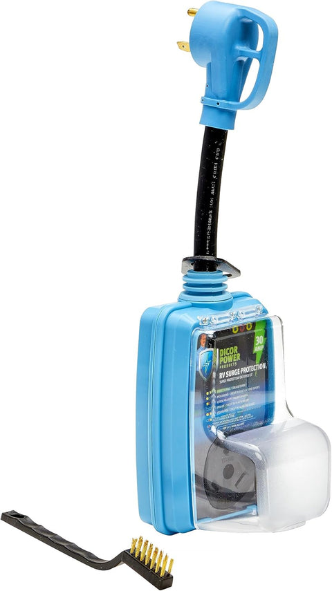 Blue Dicor DP-SP30A-P 30 Amp RV Surge Protector - Front View | United RV Parts