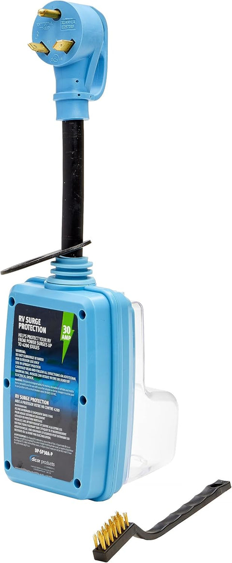 Blue Dicor DP-SP30A-P 30 Amp RV Surge Protector - Back View | United RV Parts