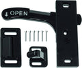 Black RV Designer E287 Screen Door Latch with Mounting Hardware - Complete Kit | United RV Parts