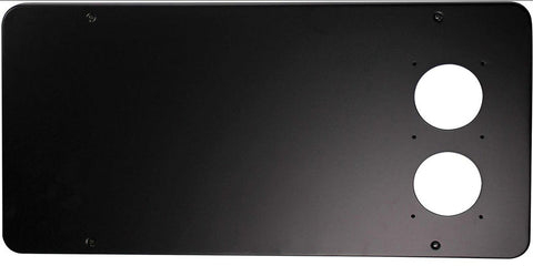 Black Metal Suburban RV Furnace Access Door 6258AEB - Side Profile View | United RV Parts