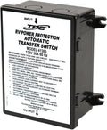 Black TRC 30 Amp Automatic Transfer Switch Model 41300 - Angled View | United RV Parts