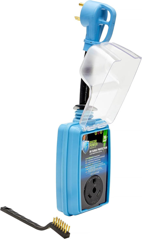 Blue Dicor DP-SP30A-P 30 Amp RV Surge Protector - Side Angle | United RV Parts