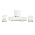 White Flair-It Tee Plumbing Fitting - Exploded View with Components | United RV Parts